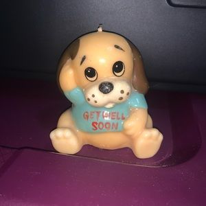 Vintage Russ Berrie ‘Get Well Soon’ Dog Candle